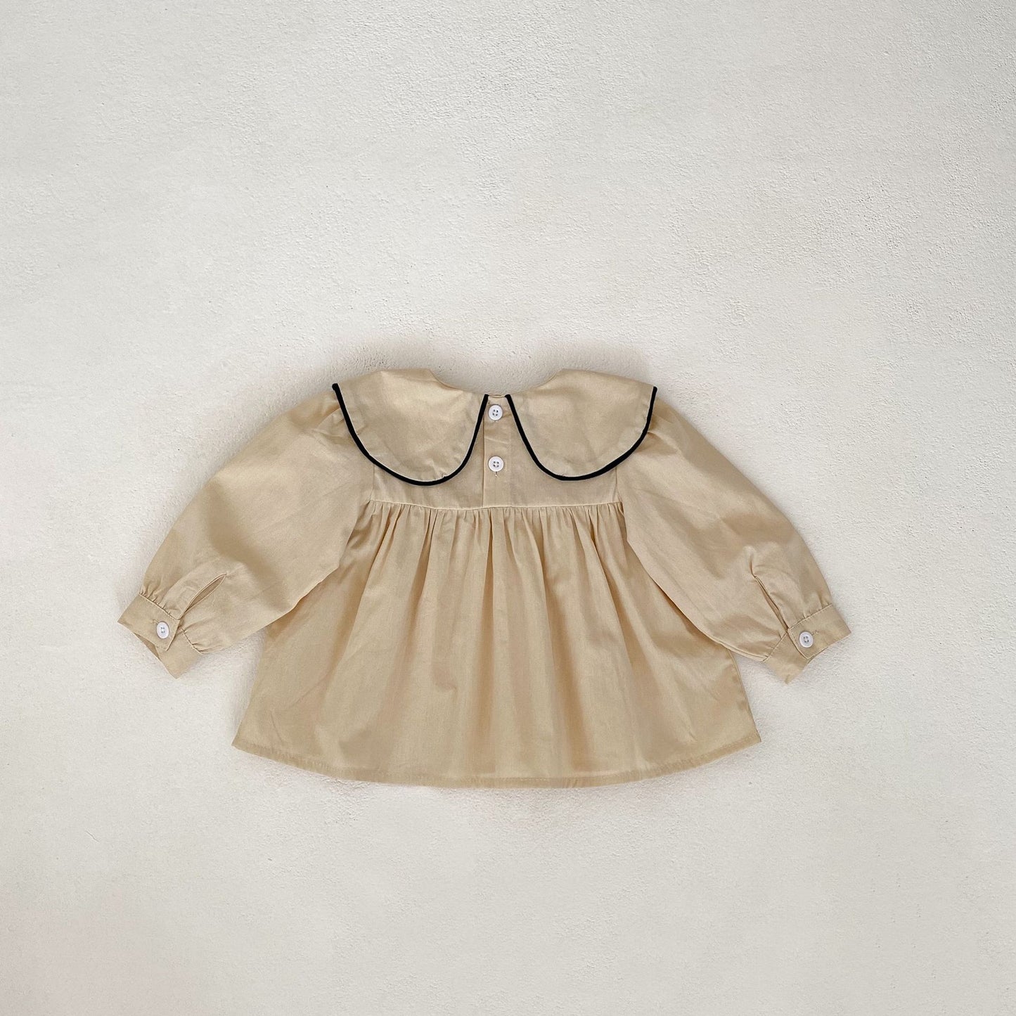 【BABY&KID】ウサギ刺繡襟トップス&ブルマSK031802
