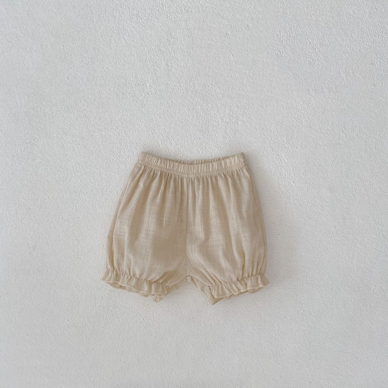 【BABY】夏新作 フリルキャミ&無地ショートパンツセットアップSK071918