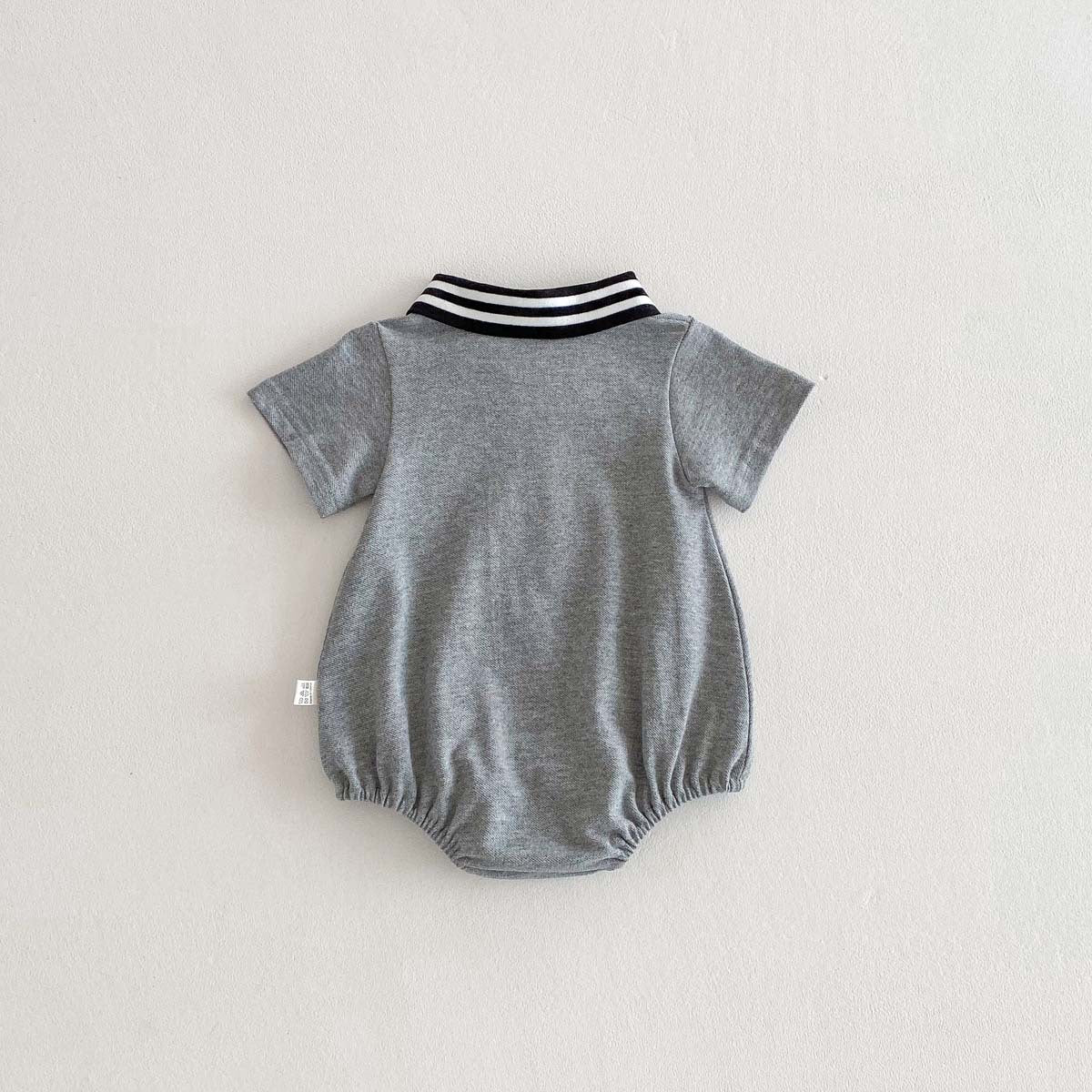 【BABY】夏新作 POLO刺繍ネクタイロンパースSK062718
