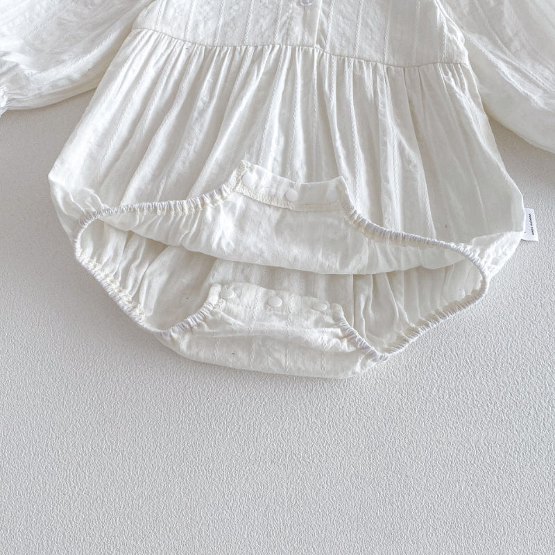 【BABY】刺繍入りドールカラーロンパースSK103607