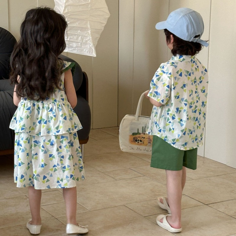 【BABY&KID】夏新作 ドーパミンセットアップ、ワンピースSK063023