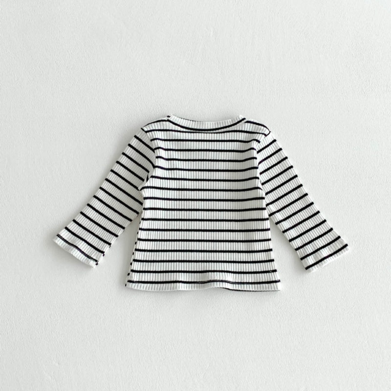【BABY】スリー熊さんカジュアルサロペット、ベーシックボーダーTシャツSK032213