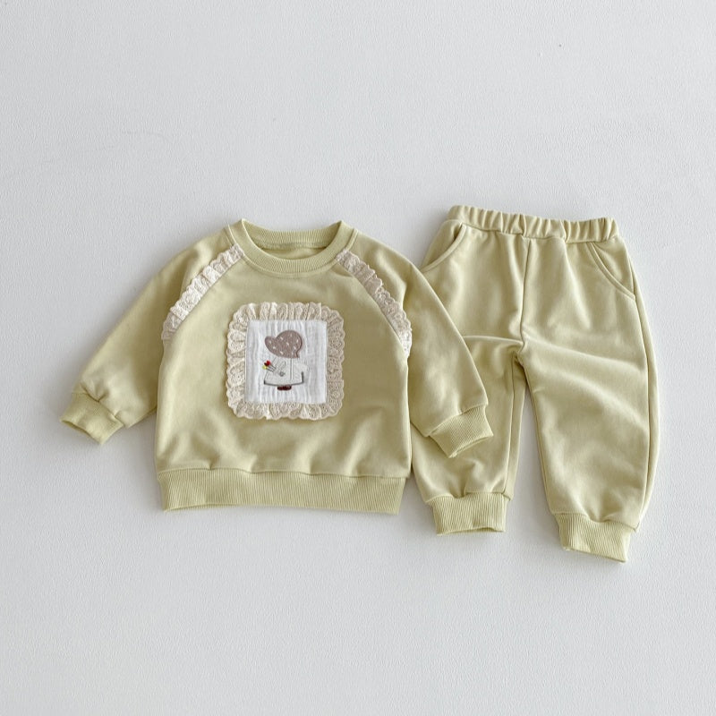 【BABY&KID】レースフリルセットアップSK092715