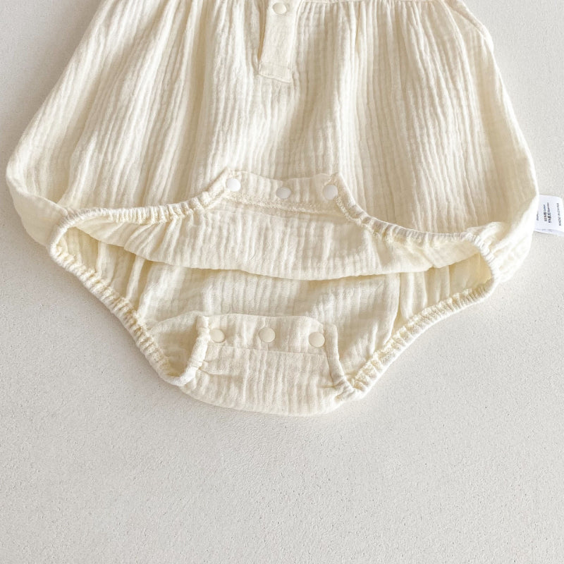 【BABY】夏新作 くま刺繍ロンパースSK092207