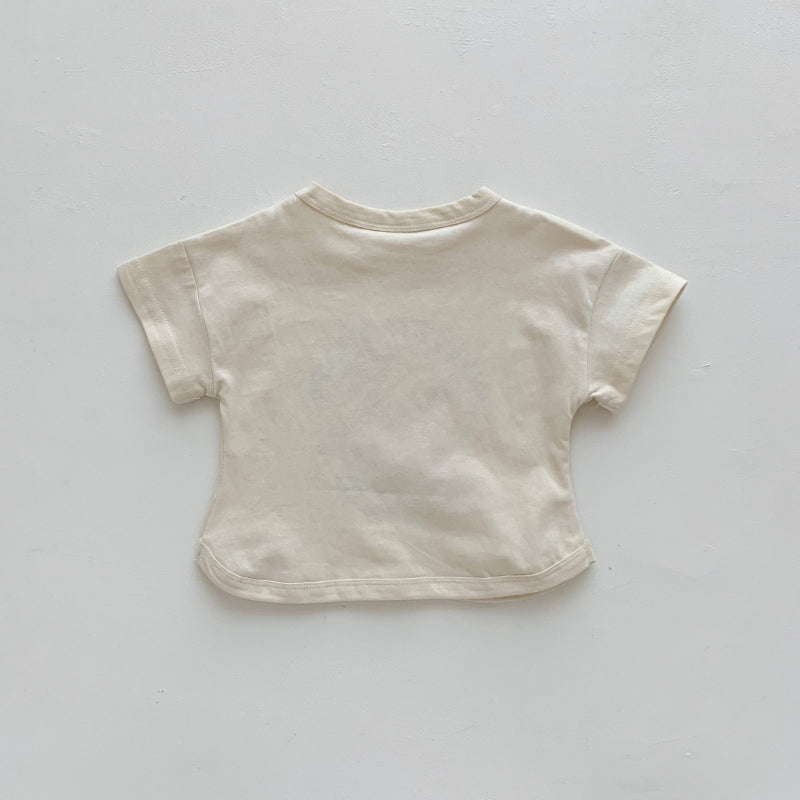【BABY&KID】夏新作 カートゥーン英字プリントTシャツSK062917