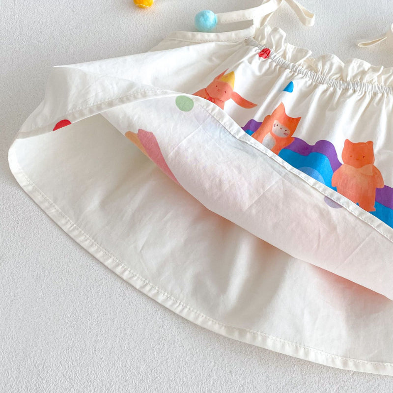 【BABY&KID】夏新作 レインボーセットアップSK080602