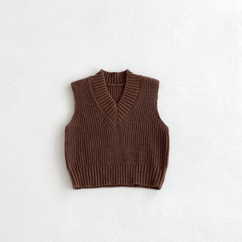 【BABY&KID】VネックレトロニットベストSK092919