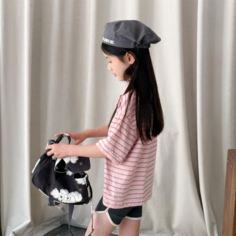【BABY&KID】夏新作 ボーダー半袖TシャツSK010218