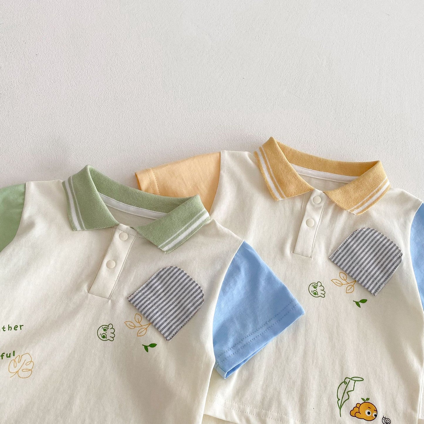 【BABY&KID】夏新作  カラーバリPOLOTシャツSK061809