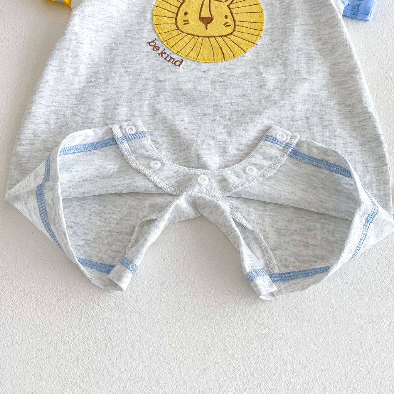 【BABY】夏新作 おしゃれなコントラストカラーロンパースSK070101