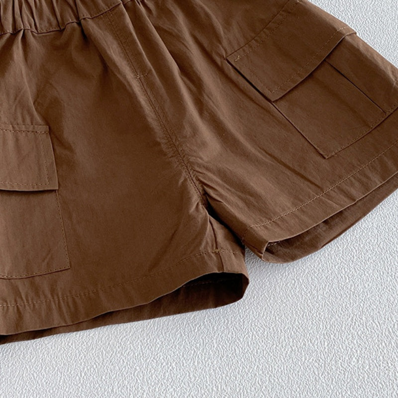 【BABY】夏新作わんちゃん総柄シャツ&ショートパンツSK104519