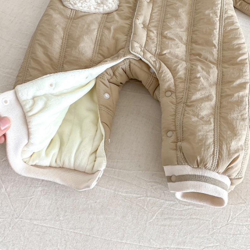 【BABY】冬新作くまさん裏起毛カバーオールSK102716