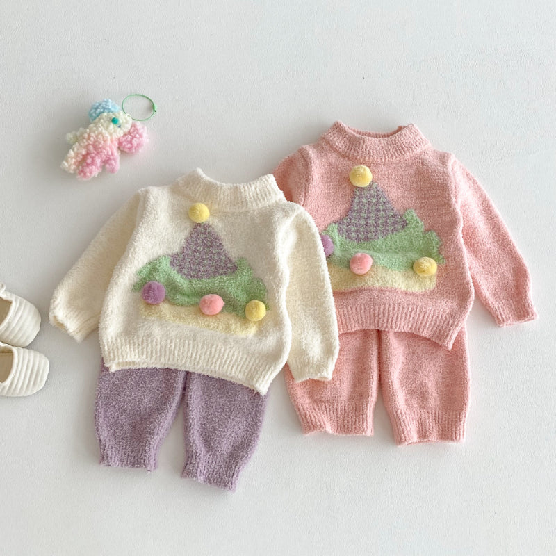【BABY】クリスマスツリーふわもこセットアップSK101420