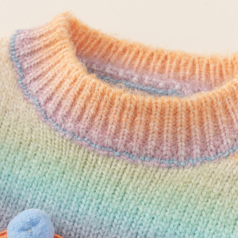 【BABY&KID】カラーポンポンニットセーターSK101837