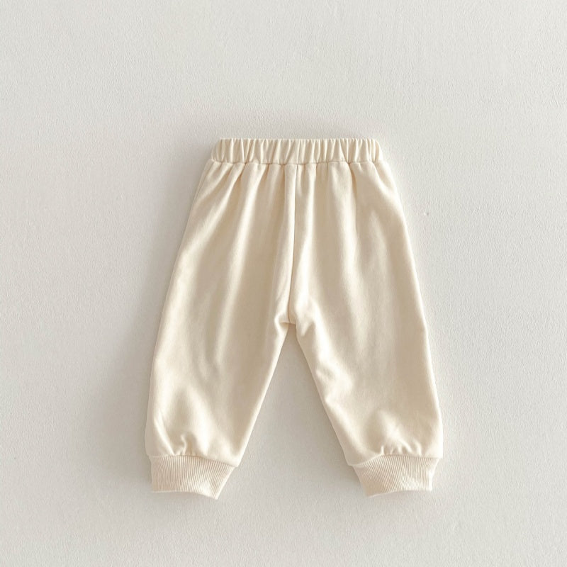 【BABY&KID】可愛いベア&英字ロゴ暖かいセットアップSK032801