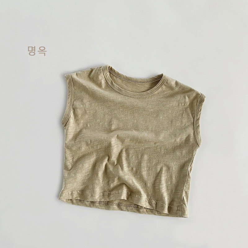 【BABY&KID】夏新作 ノースリーブボーダーTシャツSK080812