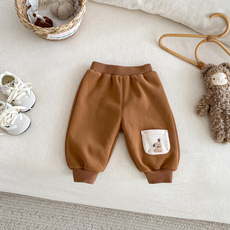 【BABY&KID】冬新作 カートゥーン裏起毛セットアップSK102015