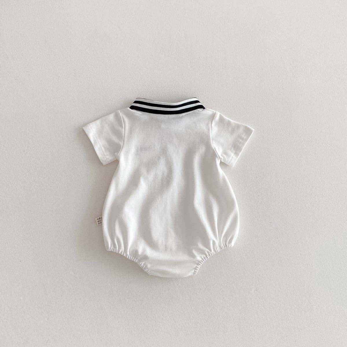 【BABY】夏新作 POLO刺繍ネクタイロンパースSK062718