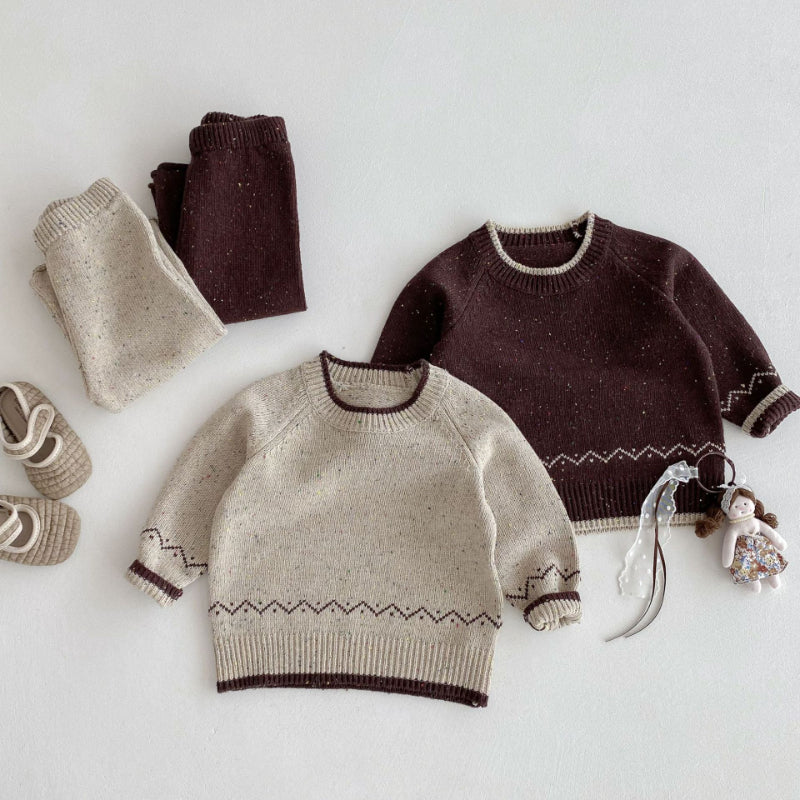 【BABY&KID】ジャカードカラフルドットニットセットアップSK092917
