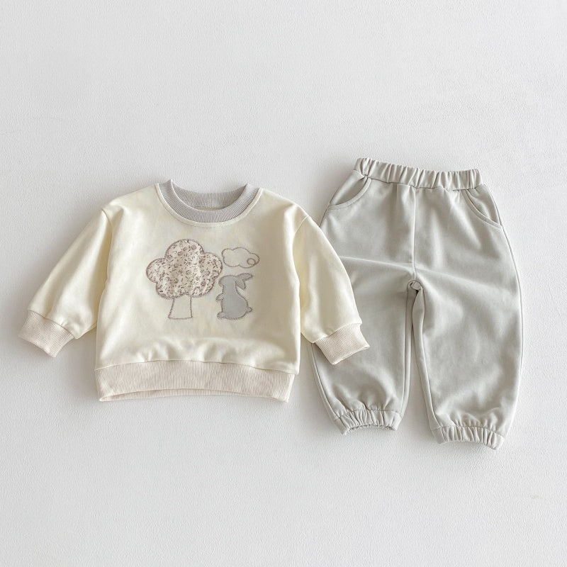 【BABY&KID】うさぎカジュアルセットアップSK092709