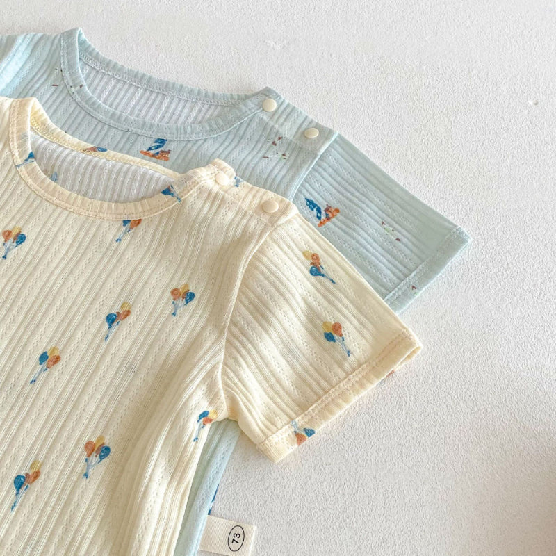 【BABY&KID】夏新作 風船柄半袖セットアップSK070208