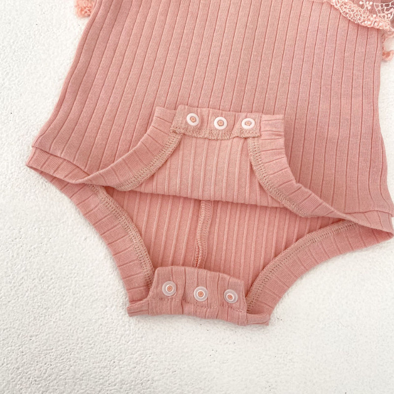【BABY】夏新作 レース袖ロンパースSK090309