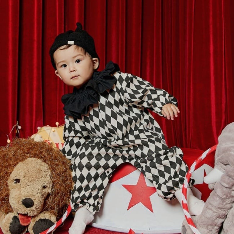 【BABY】トランプキングロンパース、帽子SK100914