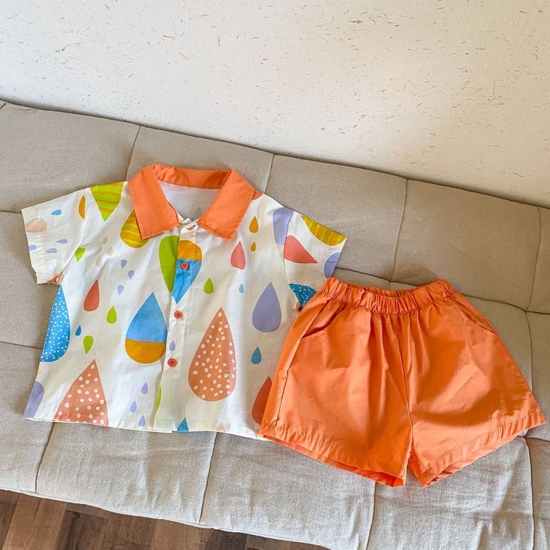 【BABY&KID】夏新作 カラフルセットアップ、ワンピースSK063109
