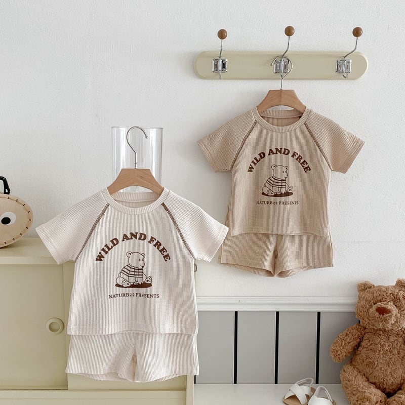 【BABY】wild and freeワッフルセットアップSK071021