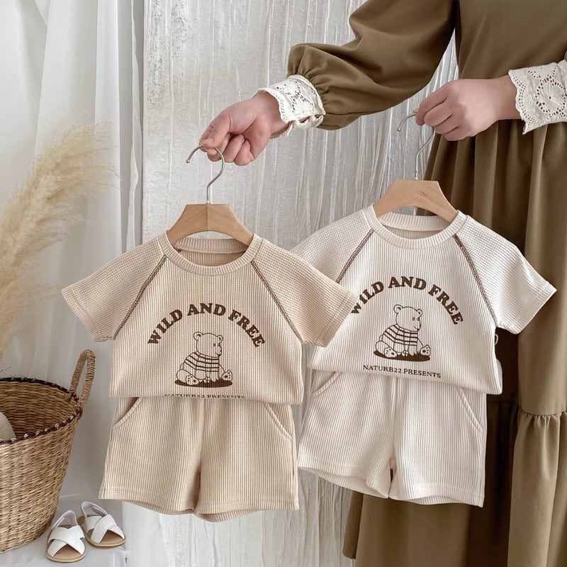 【BABY】wild and freeワッフルセットアップSK071021