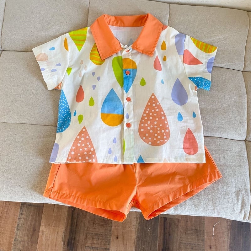 【BABY&KID】夏新作 カラフルセットアップ、ワンピースSK063109