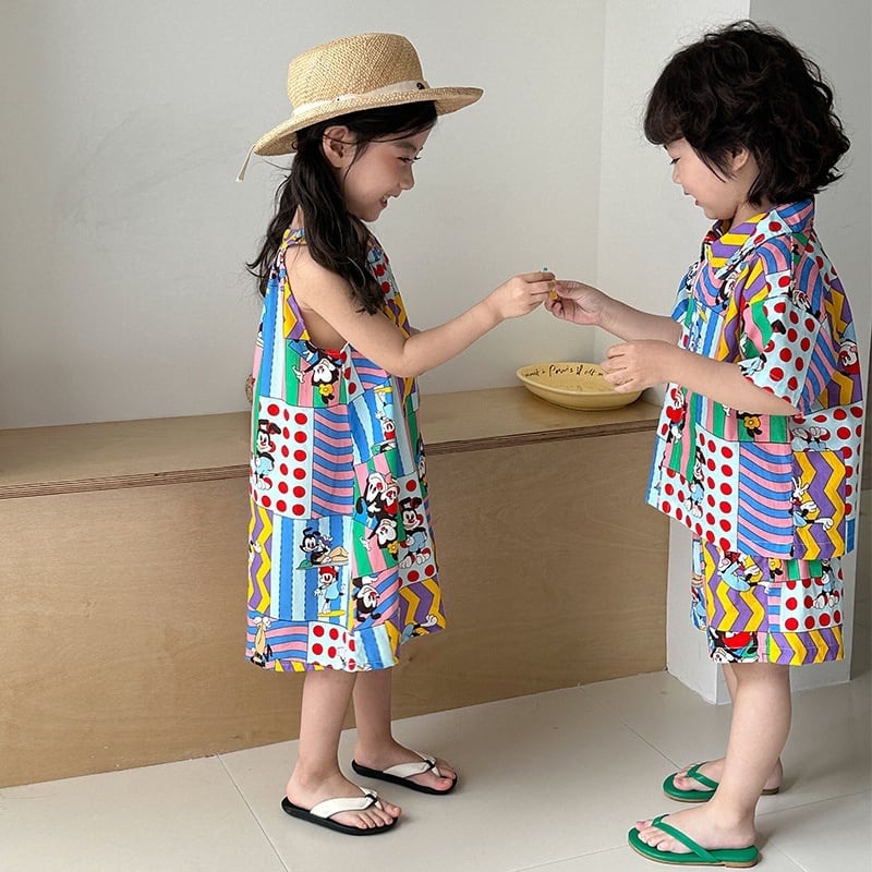 【BABY&KID】夏新作 アーティストセットアップ、ワンピースSK0631010