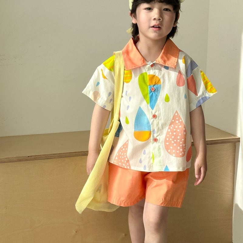 【BABY&KID】夏新作 カラフルセットアップ、ワンピースSK063109
