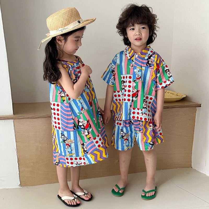 【BABY&KID】夏新作 アーティストセットアップ、ワンピースSK0631010