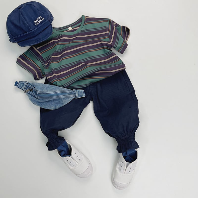 【BABY&KID】夏新作 ボーダーシャツSK071524
