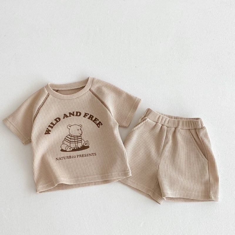 【BABY】wild and freeワッフルセットアップSK071021