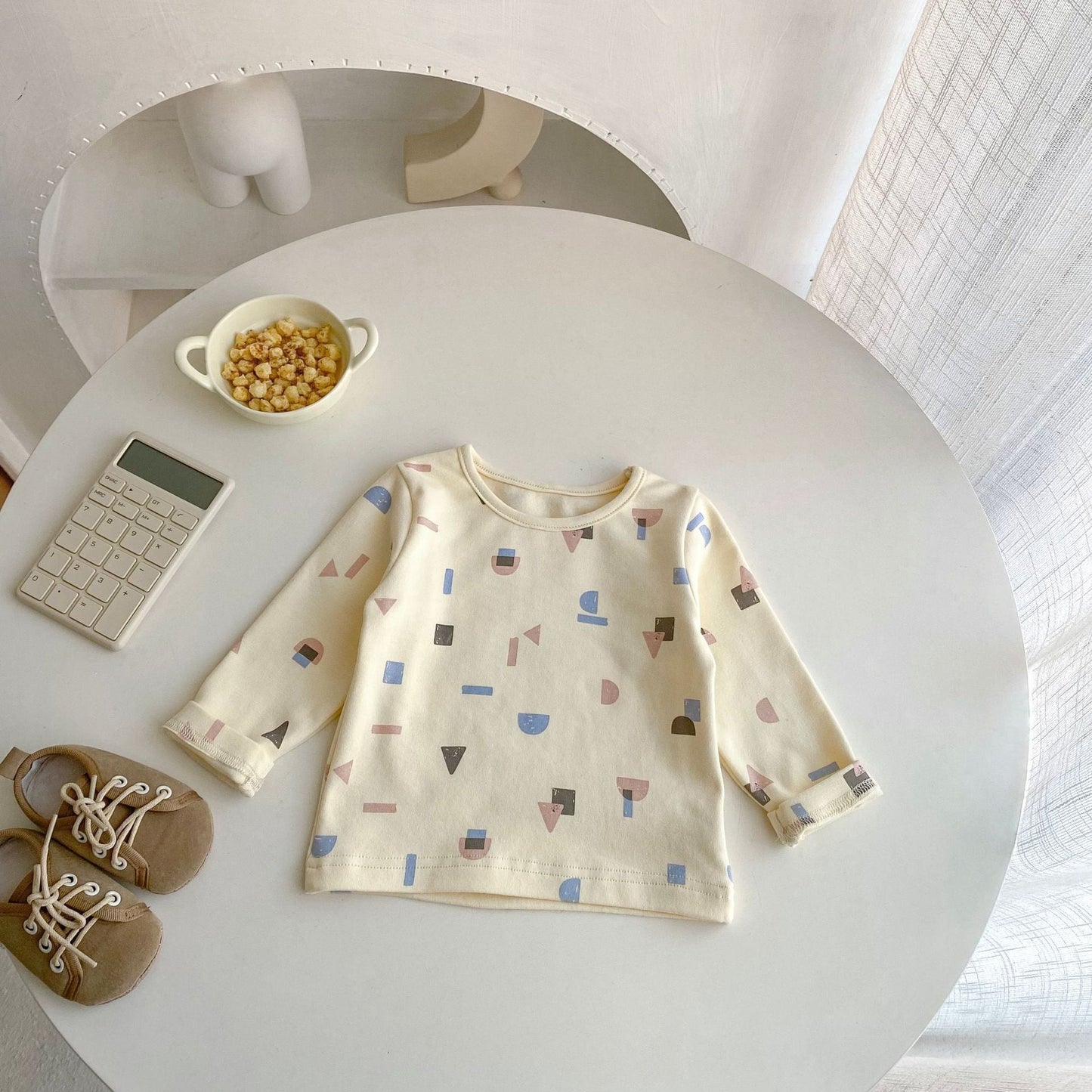 【BABY】ブルーリブサロペット、無地シンプル系TシャツSK062402