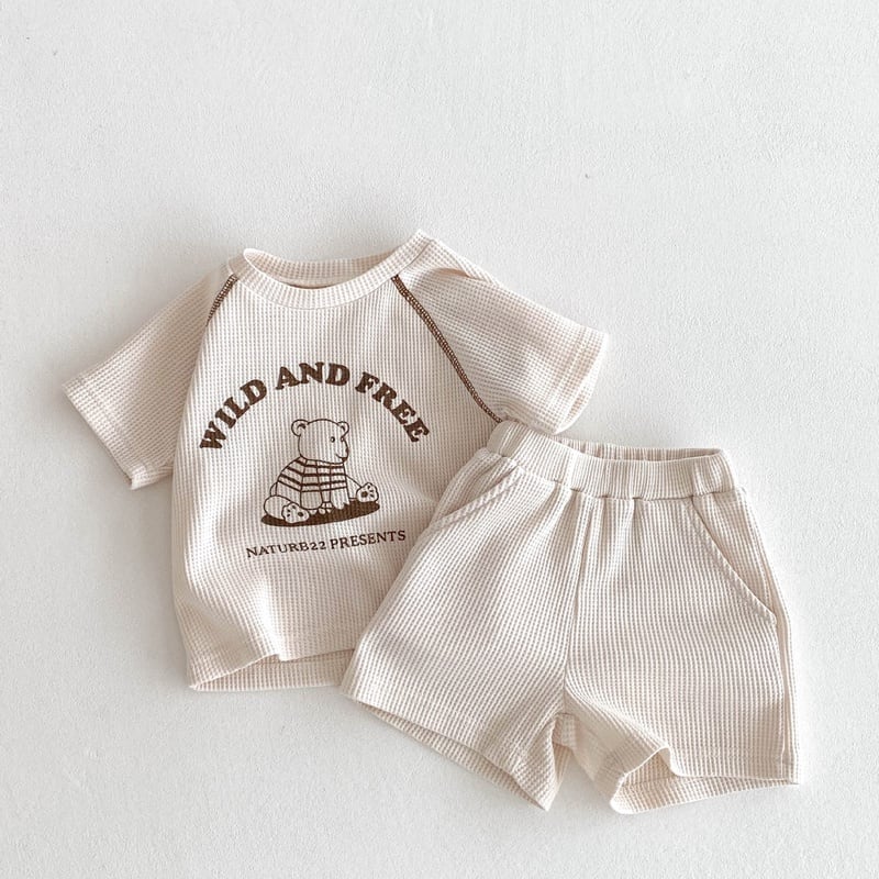 【BABY】wild and freeワッフルセットアップSK071021