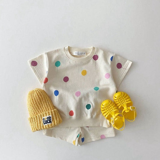 【BABY&KID】夏新作 カラフルセットアップSK080111