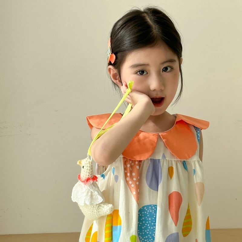 【BABY&KID】夏新作 カラフルセットアップ、ワンピースSK063109