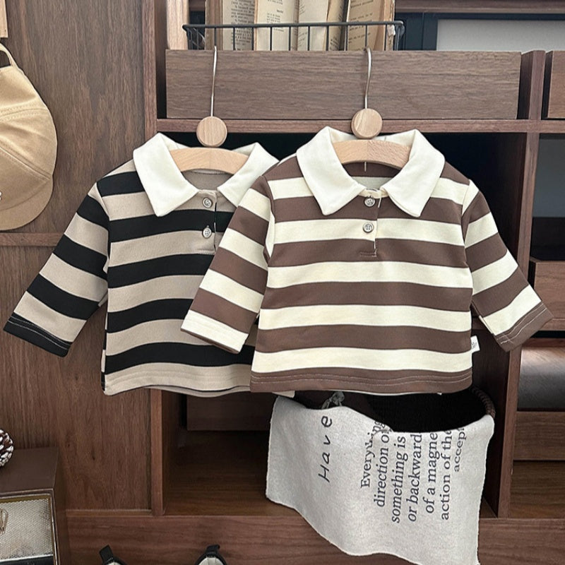 【BABY&KID】カジュアルボーダートップスSK032110