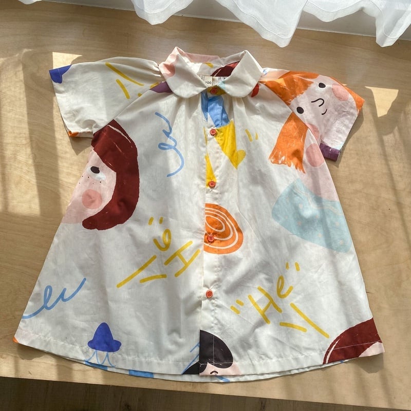 【BABY&KID】夏新作 落書きセットアップ、ワンピースSK0631013