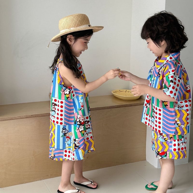 【BABY&KID】夏新作 アーティストセットアップ、ワンピースSK0631010