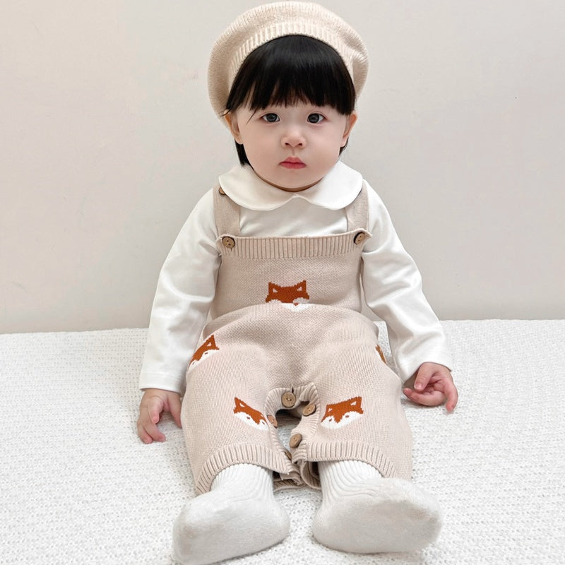 【BABY】キツネニットロンパースSK100501