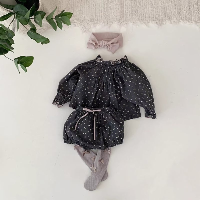 【BABY&KID】小花柄フリルセットアップSK062109