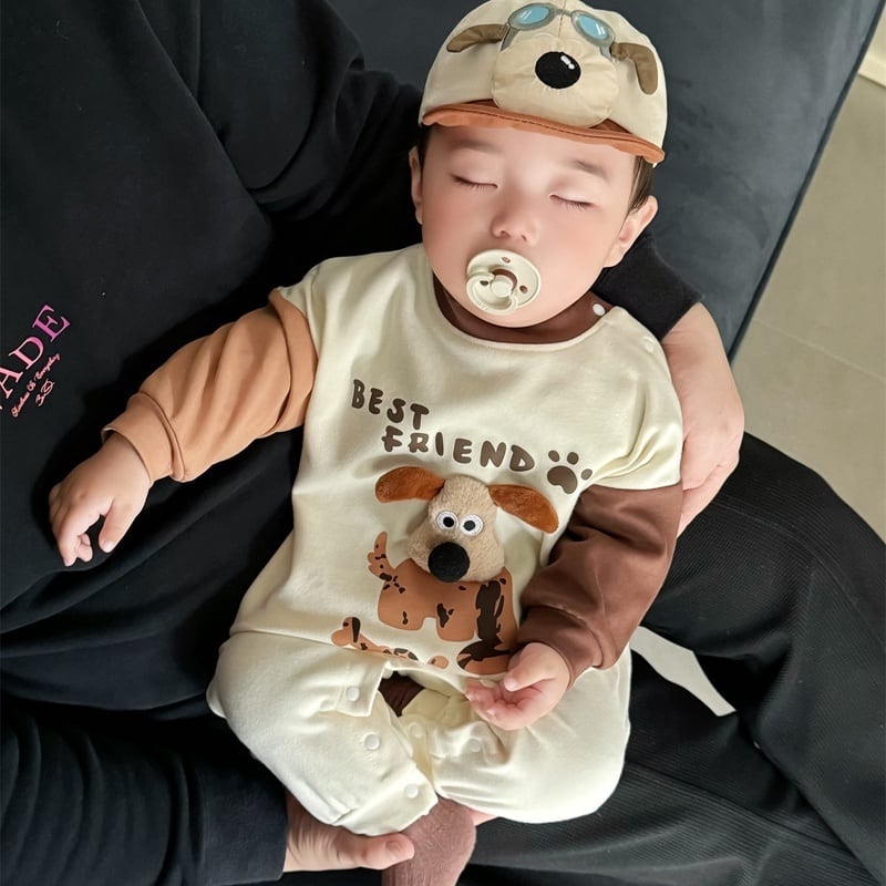 【BABY】BEST FRIENDカラーバリロンパースSK062412