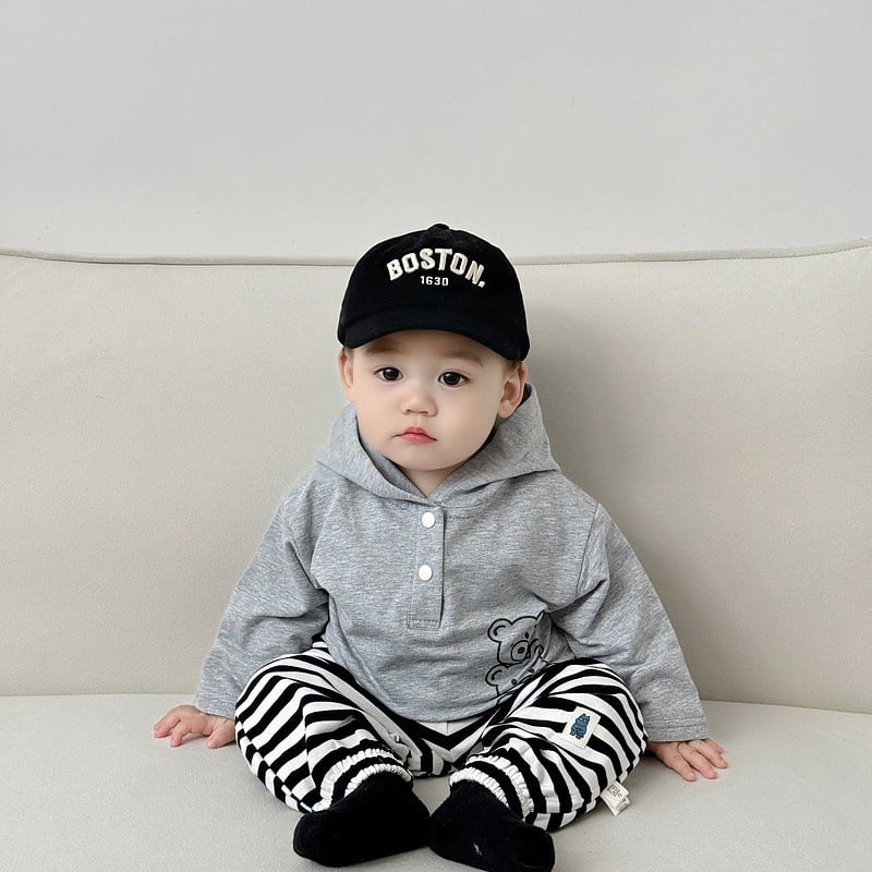 【BABY&KID】スリー熊さんボーダーフーディSK062410
