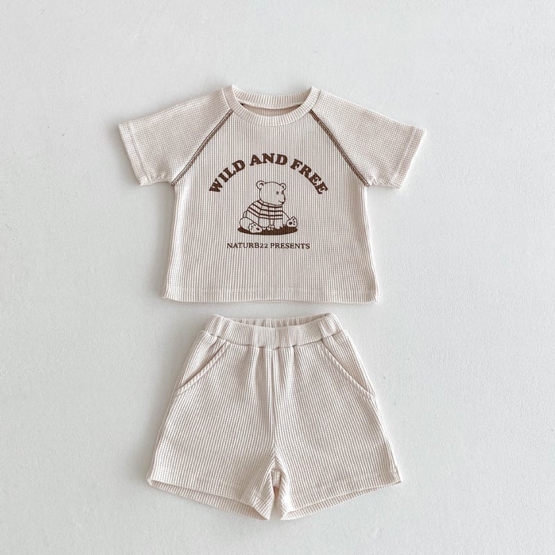 【BABY】wild and freeワッフルセットアップSK071021