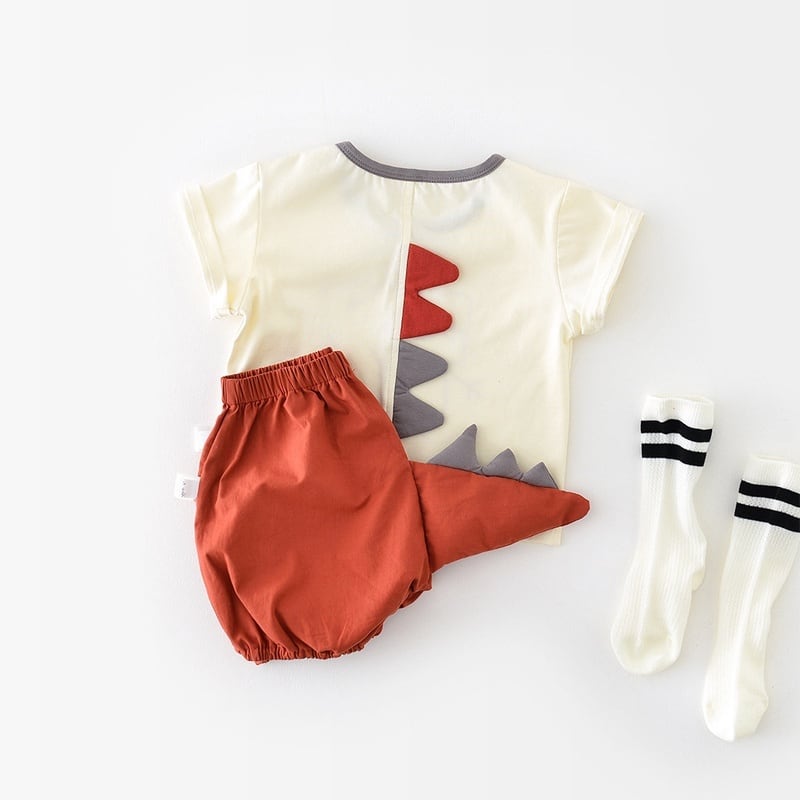 【BABY】夏新作 恐竜ロゴショートTシャツ/パンツSK062318