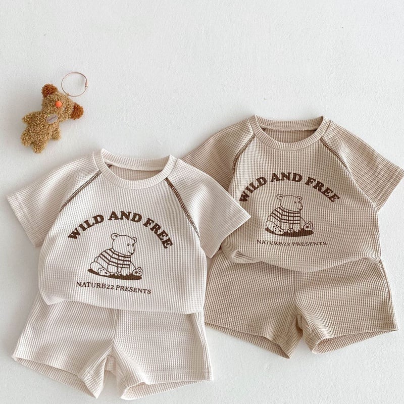 【BABY】wild and freeワッフルセットアップSK071021
